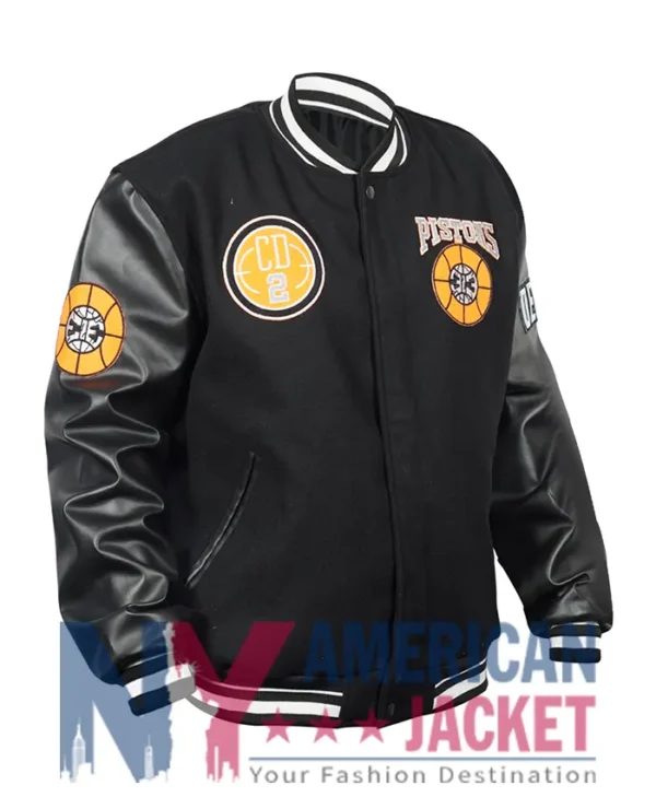 Detroit Pistons City Varsity Black Edition Jacket