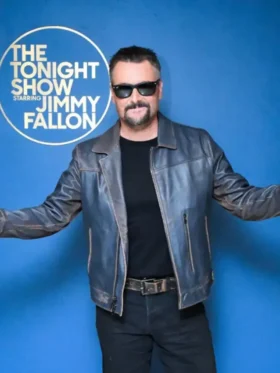 Eric Church S12 The Tonight Show Starring Jimmy Fallon Leather Jacket