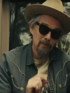 Ethan Hawke The Lowdown Cotton Blue Shirt