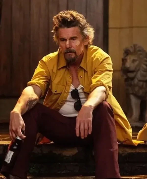 Ethan Hawke The Lowdown S01 Cotton Yellow Shirt