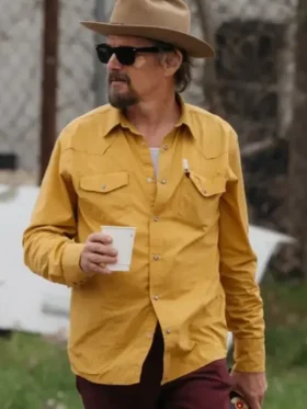 Ethan Hawke The Lowdown S01 Yellow Cotton Shirt