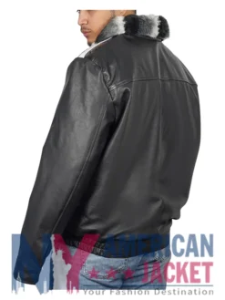 Frank Sheepskin Black Collar Chinchilla Jacket