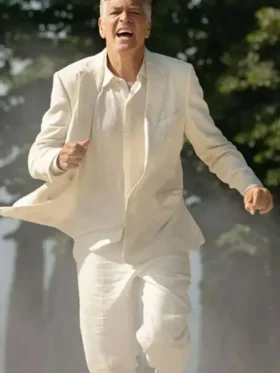 George Clooney Jay Kelly White Suit