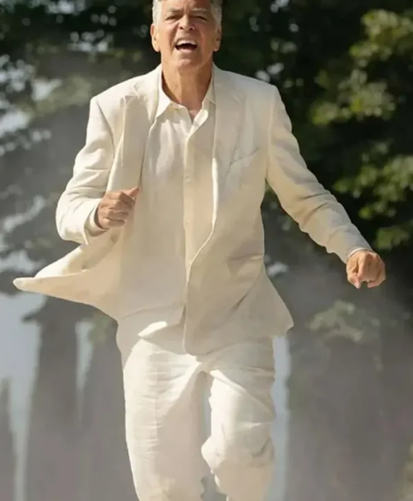 George Clooney Jay Kelly White Suit