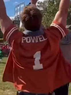 Glen Powell Texas Longhorns Juszczyk Kristin Shirt