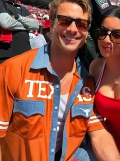 Glen Powell Texas Longhorns Kristin Juszczyk Shirt