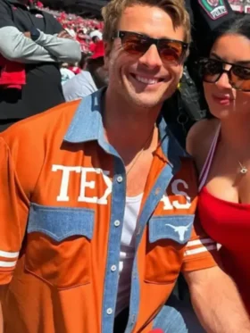 Glen Powell Texas Longhorns Kristin Juszczyk Shirt