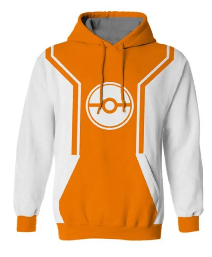 Go Catch Em All Pokemon Trainer Orange Unisex Hoodie