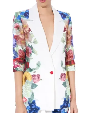 Good Morning America Danielle Floral Fishel Blazer