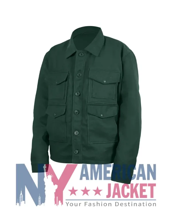 Green Wool Mackinaw Coat