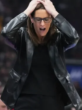 Indiana Fever Stephanie White Leather Jacket