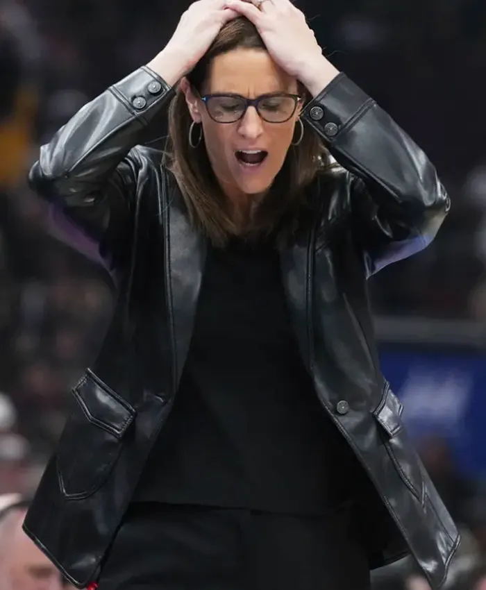 Indiana Fever Stephanie White Leather Jacket