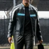 Jalen Hurts Black Leather Biker Jacket