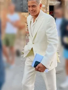 Jay Kelly George Clooney White Suit