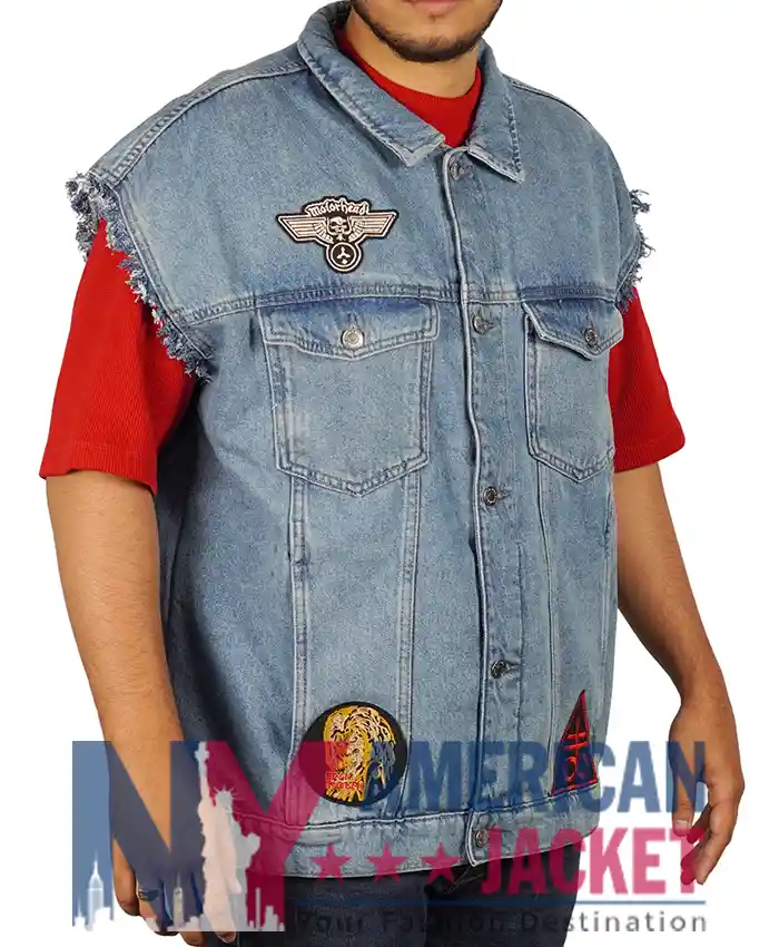 Joe Keery Stranger Denim Things Dio Vest