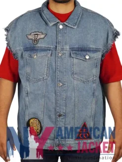 Joe Keery Things Stranger Denim Dio Vest