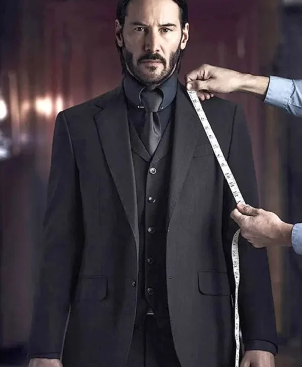 John Wick Keanu Reeves Three Piece Suit