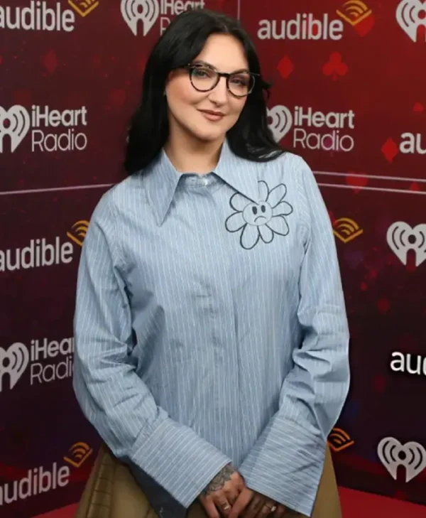Julia Michaels 2025 iHeartRadio Music Festival Iconic Blue Shirt