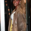 Justine Skye NYC Leather Brown Jacket