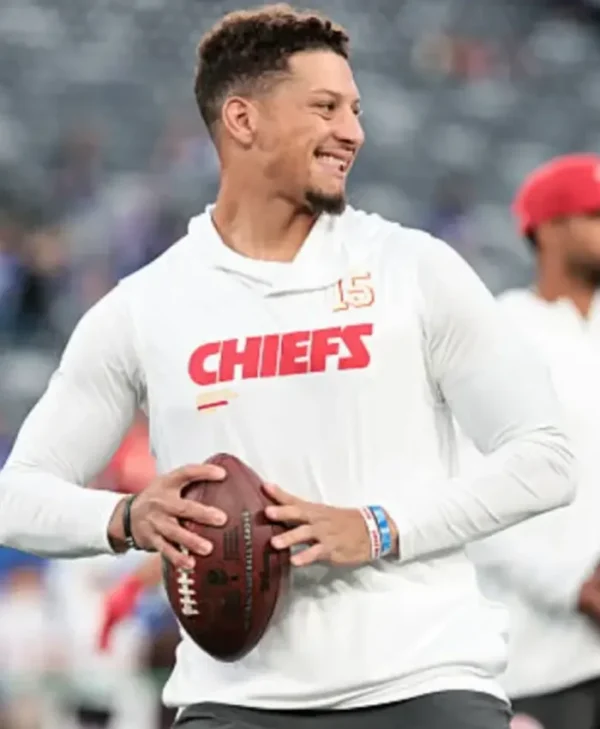 Kansas City Chiefs Patrick Mahomes White Hoodie For Men
