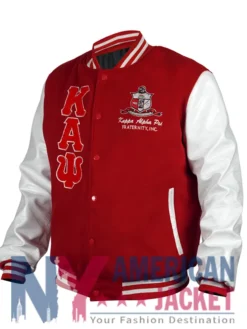 Kappa Alpha Psi Red And Varsity White Jacket