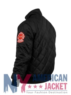 Kara Killmer Black Fire Chicago Bomber Jacket