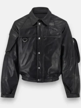 Kendrick Lamar Cards Black Leather Jacket