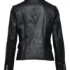 Kim Kardashian Leather Black Blazer