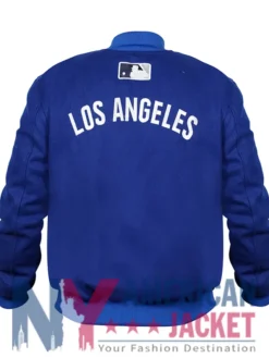 LA Dodgers Collection Dugout Royal Bomber Jacket