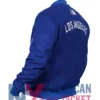 LA Dodgers Dugout Collection Royal Bomber Jacket