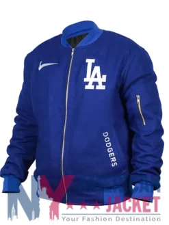 LA Dodgers Royal Dugout Collection Bomber Jacket