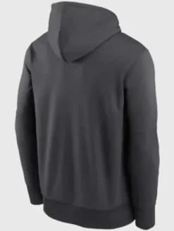 Las Vegas Raiders Anthracite Performance Toss Sweep Hoodie
