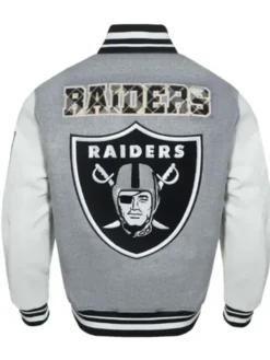 Las Vegas Raiders Prep Wool-Leather Varsity Jacket