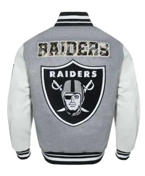 Las Vegas Raiders Prep Wool-Leather Varsity Jacket