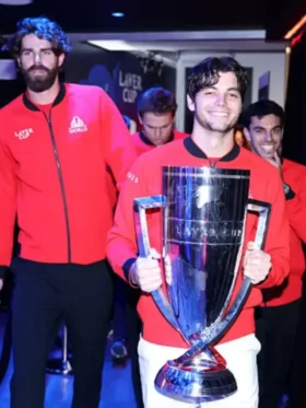 Laver Cup 2025 Team World Red Bomber Jacket