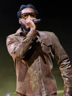 Leon Bridges Budweiser Stage 2025 Leather Jacket