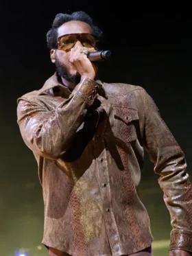 Leon Bridges Budweiser Stage 2025 Leather Jacket