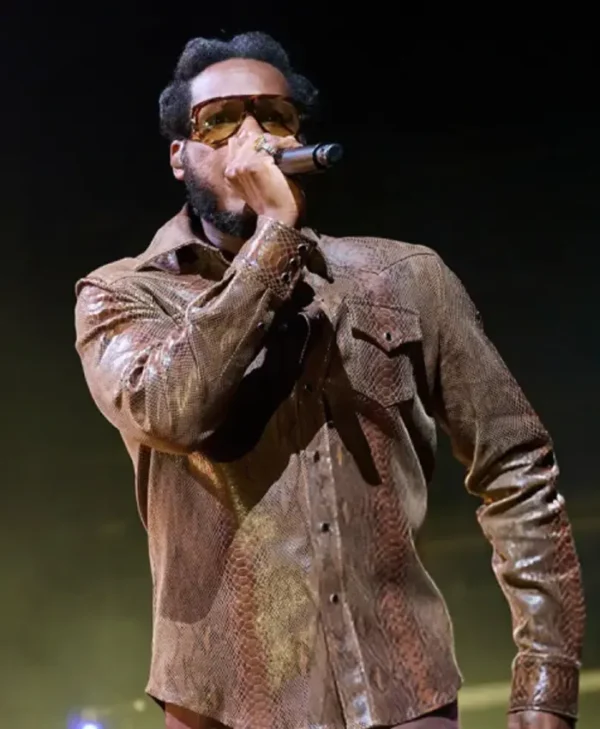 Leon Bridges Budweiser Stage 2025 Leather Jacket
