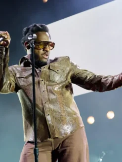 Leon Bridges Budweiser Stage Leather 2025 Jacket