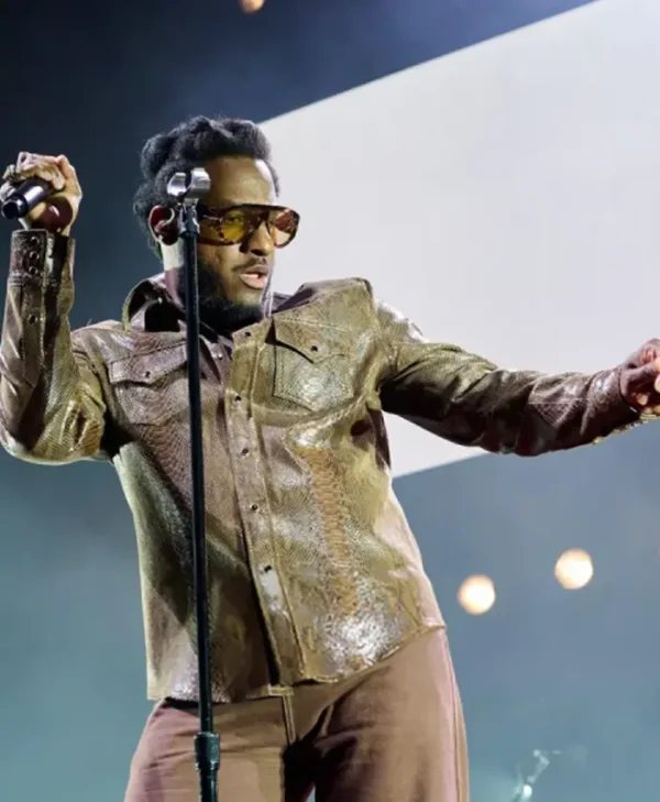 Leon Bridges Budweiser Stage Leather 2025 Jacket