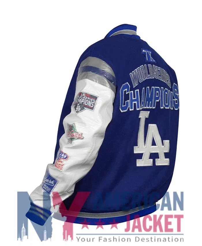Los Angeles Championship Dodgers Blue Varsity Jacket