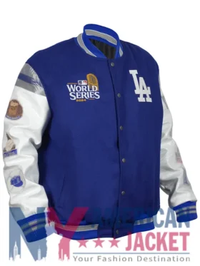 Los Angeles Championship Dodgers Varsity Blue Jacket