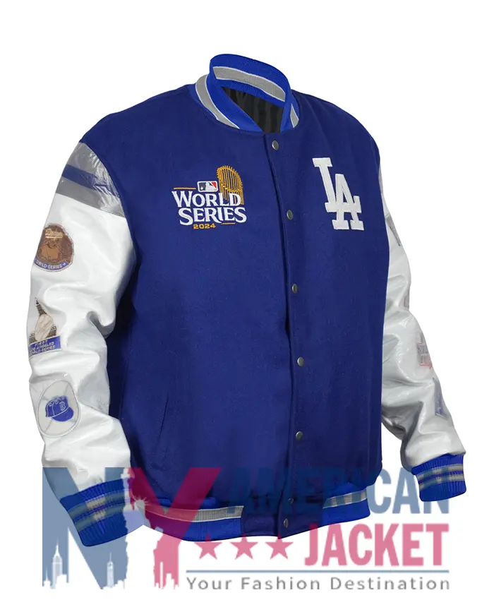 Los Angeles Championship Dodgers Varsity Blue Jacket