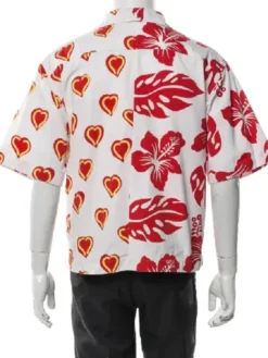 Love Island Games Joey Zauzig Heart Red & White Shirt For Men