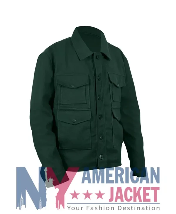 Mackinaw Green Wool Coat
