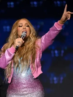 Mariah Carey Brighton Pride 2025 Bomber Pink Jacket