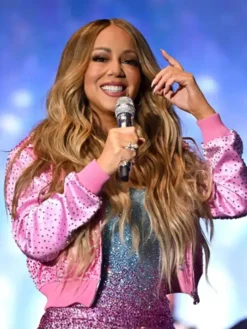 Mariah Carey Brighton Pride 2025 Pink Bomber Jacket