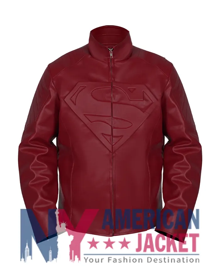 Maroon Superman Smallville Jacket