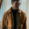 Mayfair Witches S02 Tongayi Chirisa Brown Suede Jacket