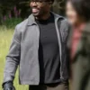 Mayfair Witches S02 Tongayi Chirisa Grey Suede Jacket